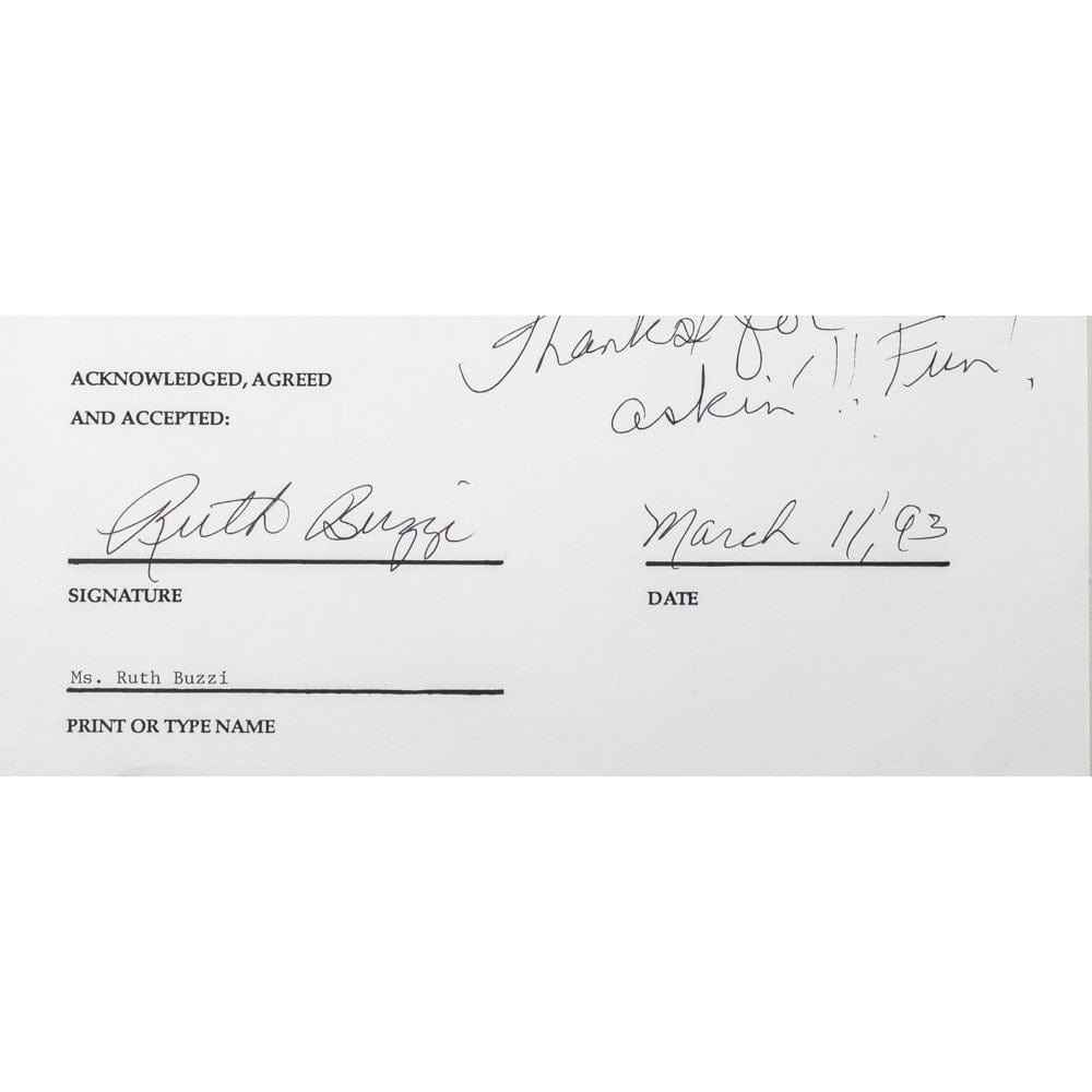 Face to Face Board Game Celebrity Autograph-Ruth Buzzi G S Pawn