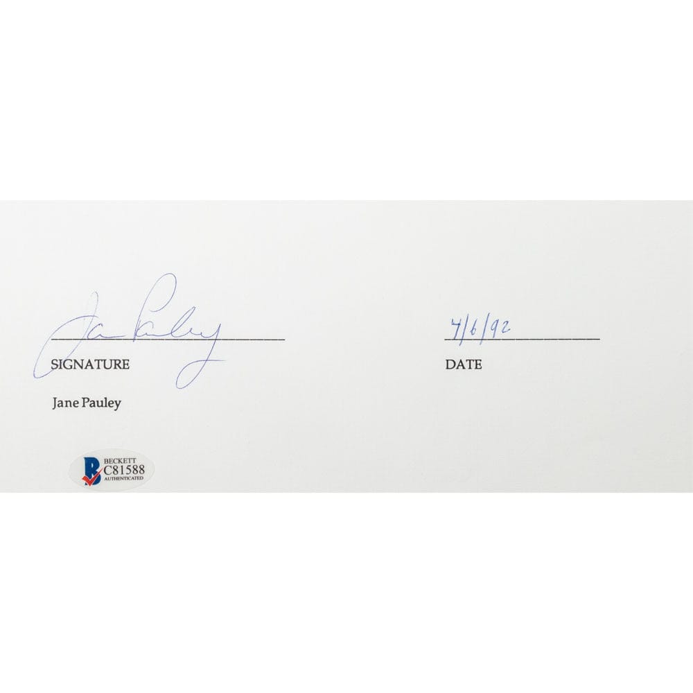 Face to Face Board Game Celebrity Autograph-Jane Pauley G S Pawn