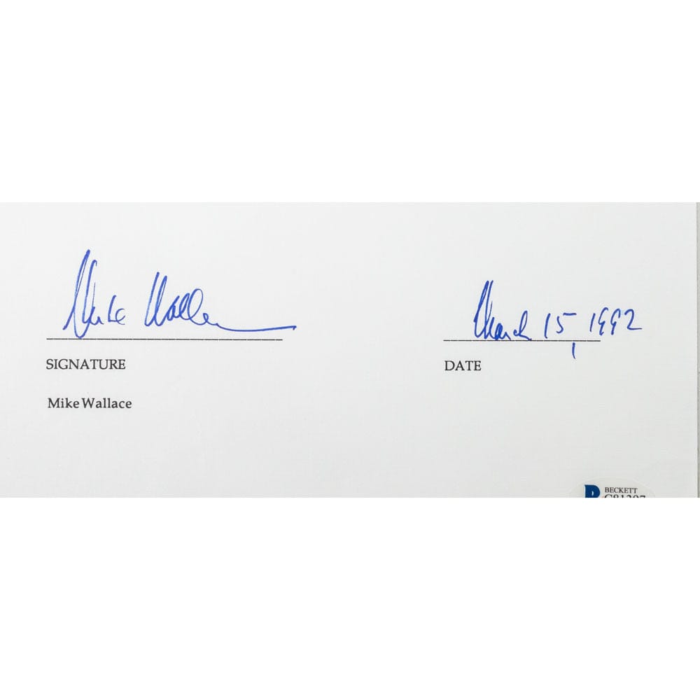 Face to Face Board Game Celebrity Autograph-Mike Wallace G S Pawn