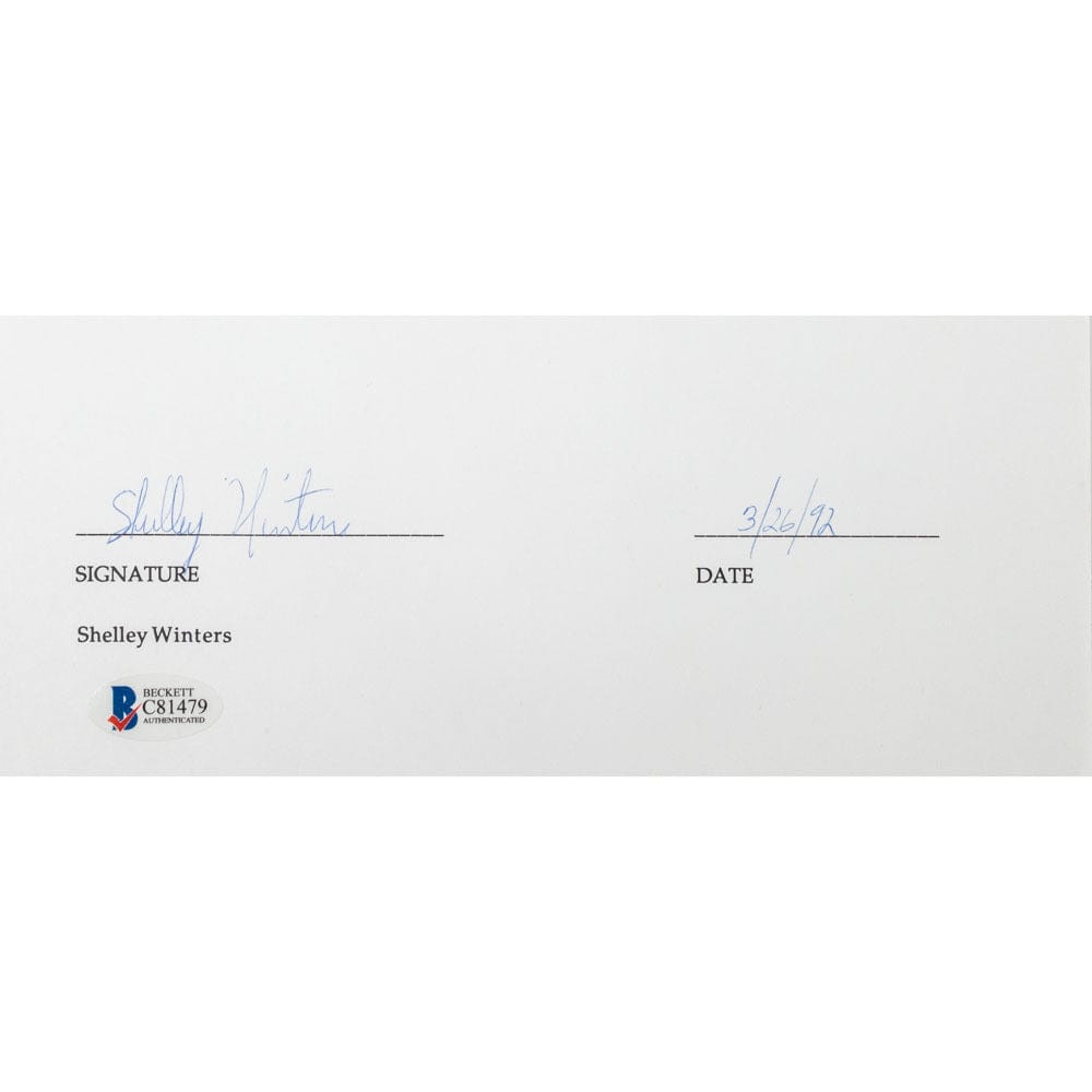 Face to Face Board Game Celebrity Autograph-Shelley Winters G S Pawn