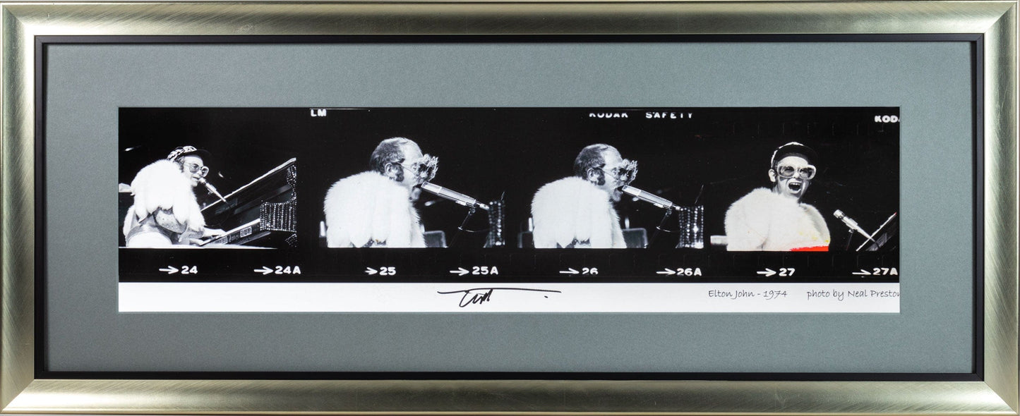 Neal Preston: Elton John 1974 - Proof Strip Art G S Pawn Silver