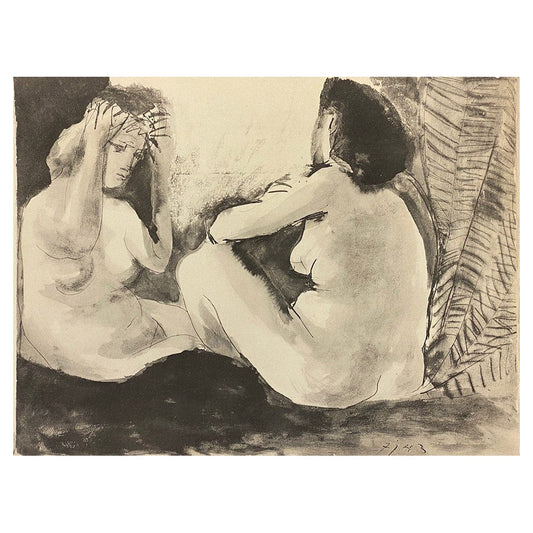 Pablo Picasso - Deux Femmes Nues Au Vent D'Arles Paris, 1967