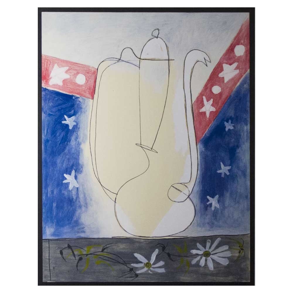 Pablo Picasso: Untitled IV Pochoir from Faunes et Flore d'Antibes Art G S Pawn