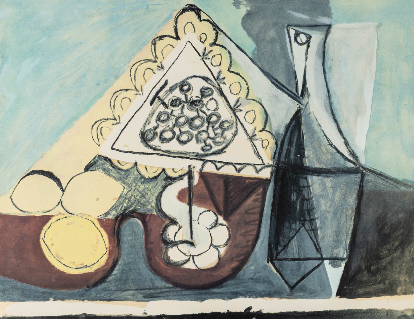 Pablo Picasso: Untitled VI Pochoir from Faunes et Flore d'Antibes Art G S Pawn