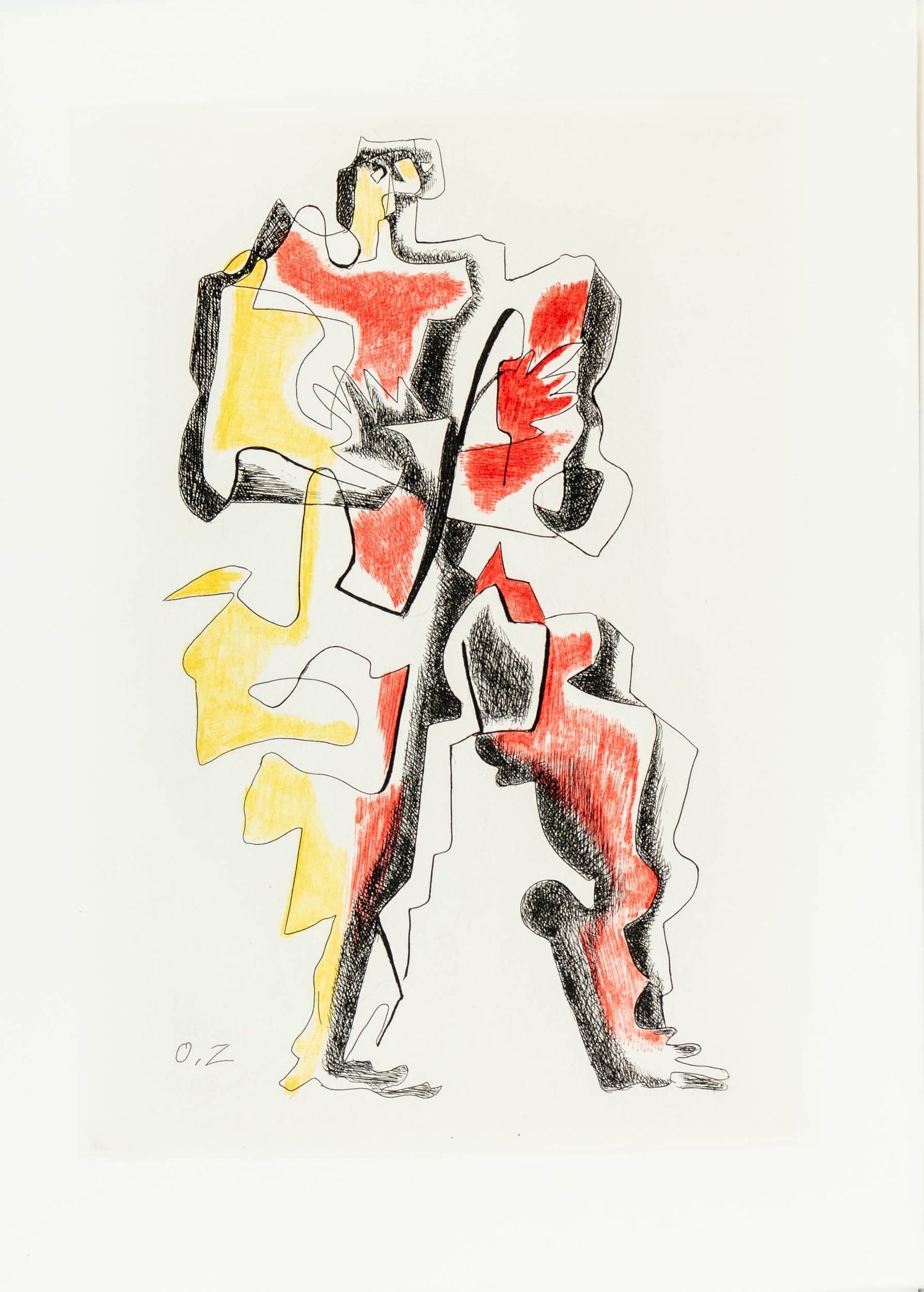 Ossip Zadakine - Personnage from Les Peintres Mes Amis Art G S Pawn