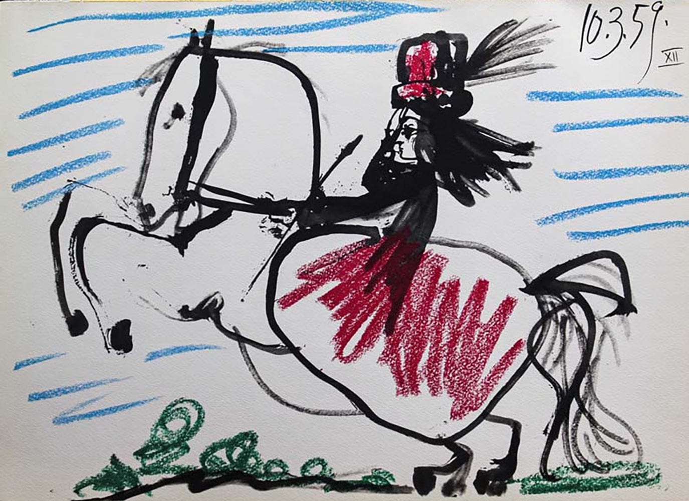 Pablo Picasso: Untitled XVIII from Toros y Toreros, 1961 Art G S Pawn
