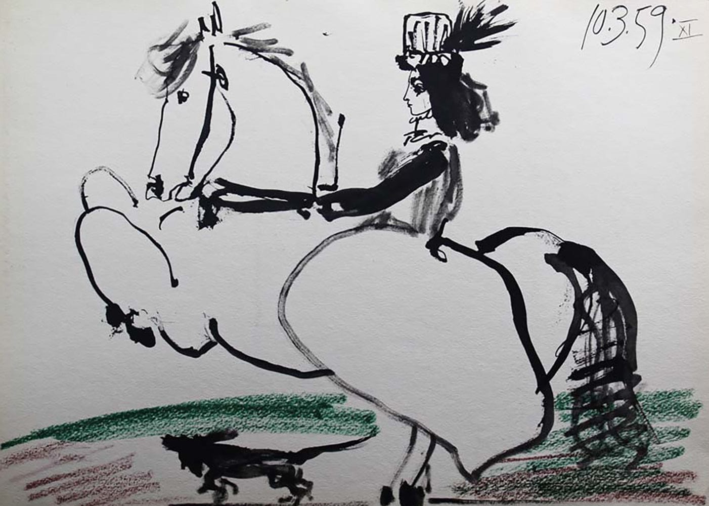 Pablo Picasso: Untitled XVII from Toros y Toreros, 1961 Art G S Pawn