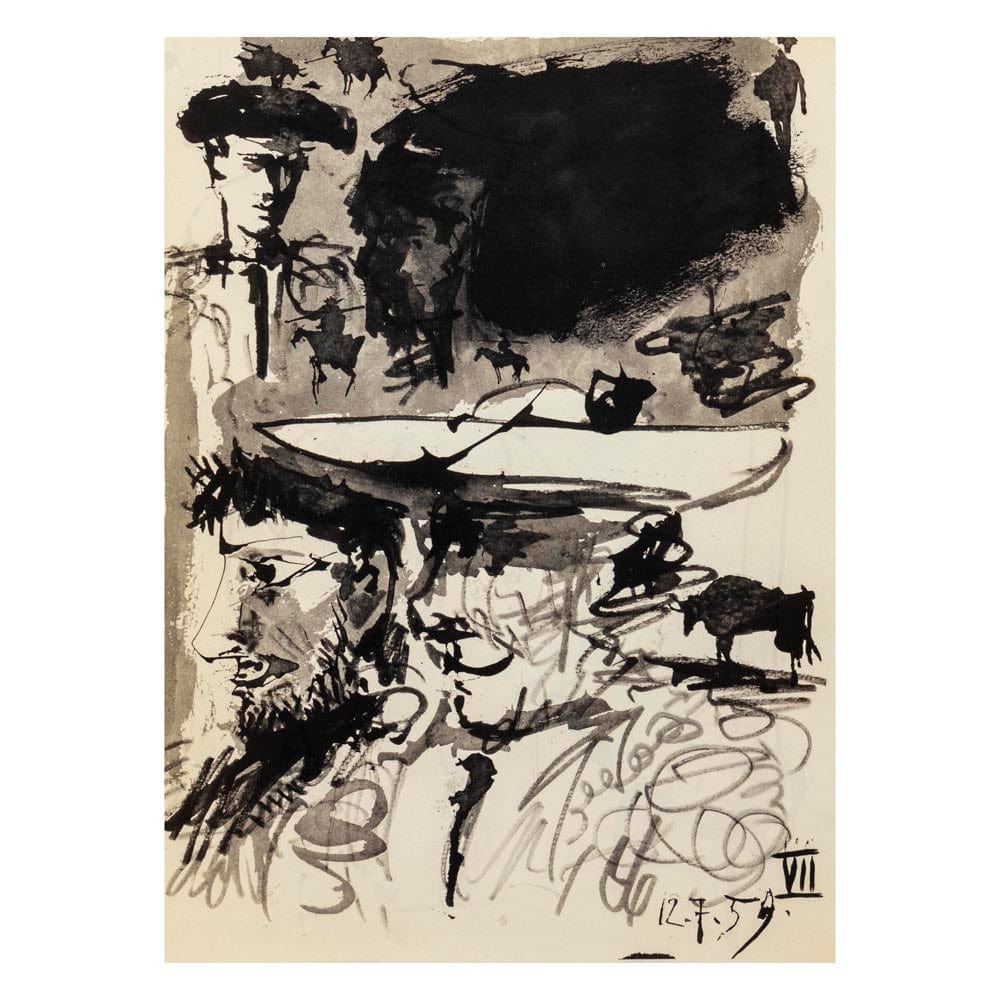 Pablo Picasso: Untitled VIII from Toros y Toreros, 1961 Art G S Pawn