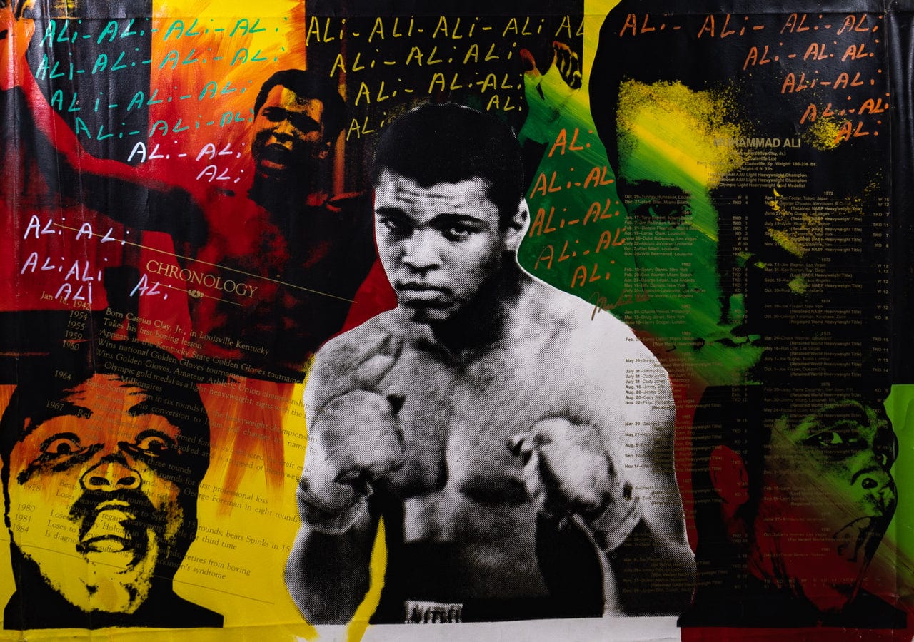 Steve Kaufman; "The Greatest " (Muhammad Ali), 1996 Art G S Pawn