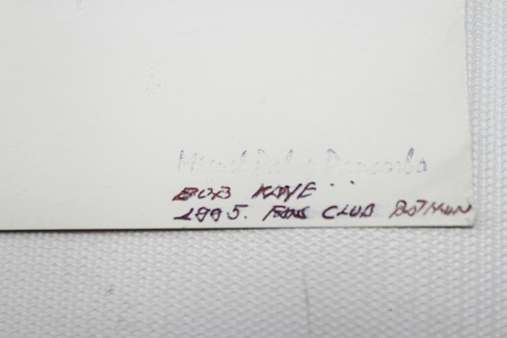 Bob Kane Original Ink "Batman" Drawing Art G S Pawn