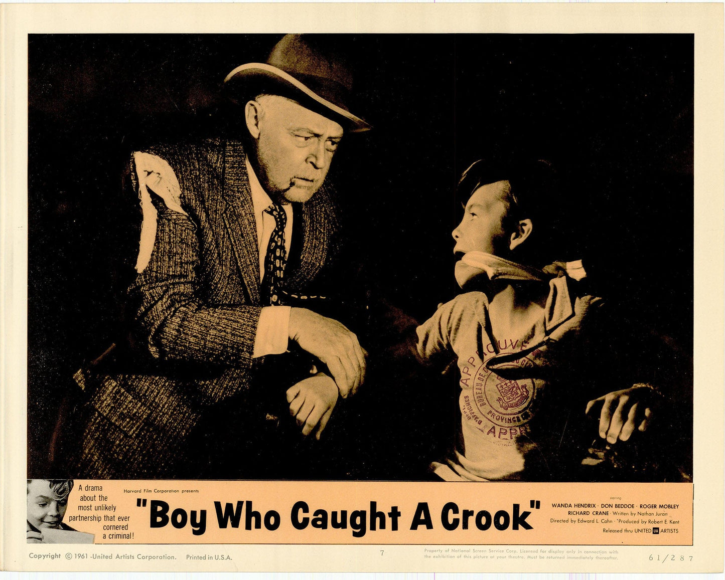 Boy Who Caught a Crook: Original Lobby Card Bundle, 1961 Art G S Pawn