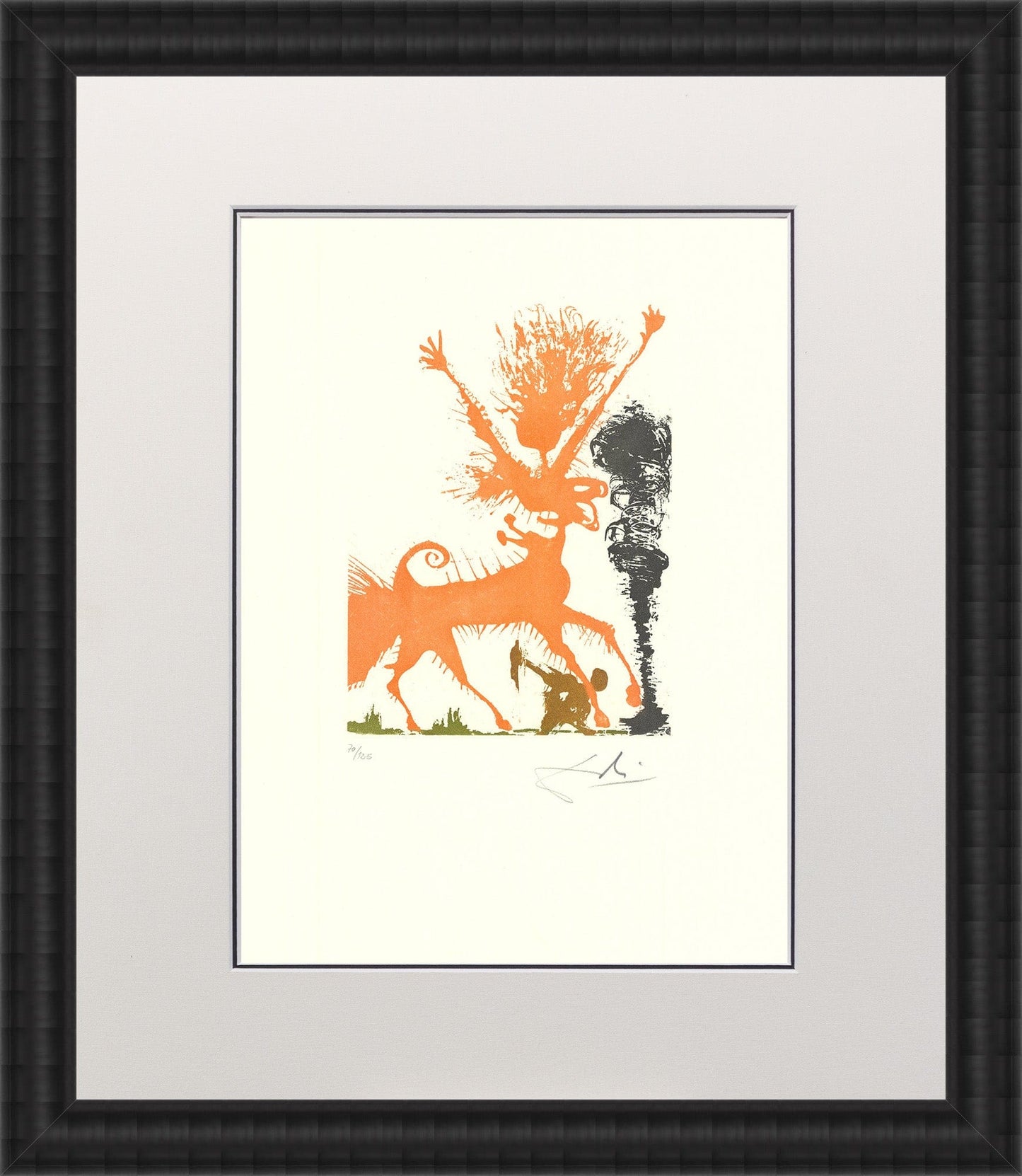 Salvador Dali - Anger from the Eight Deadly Sins Portfolio Art G S Pawn