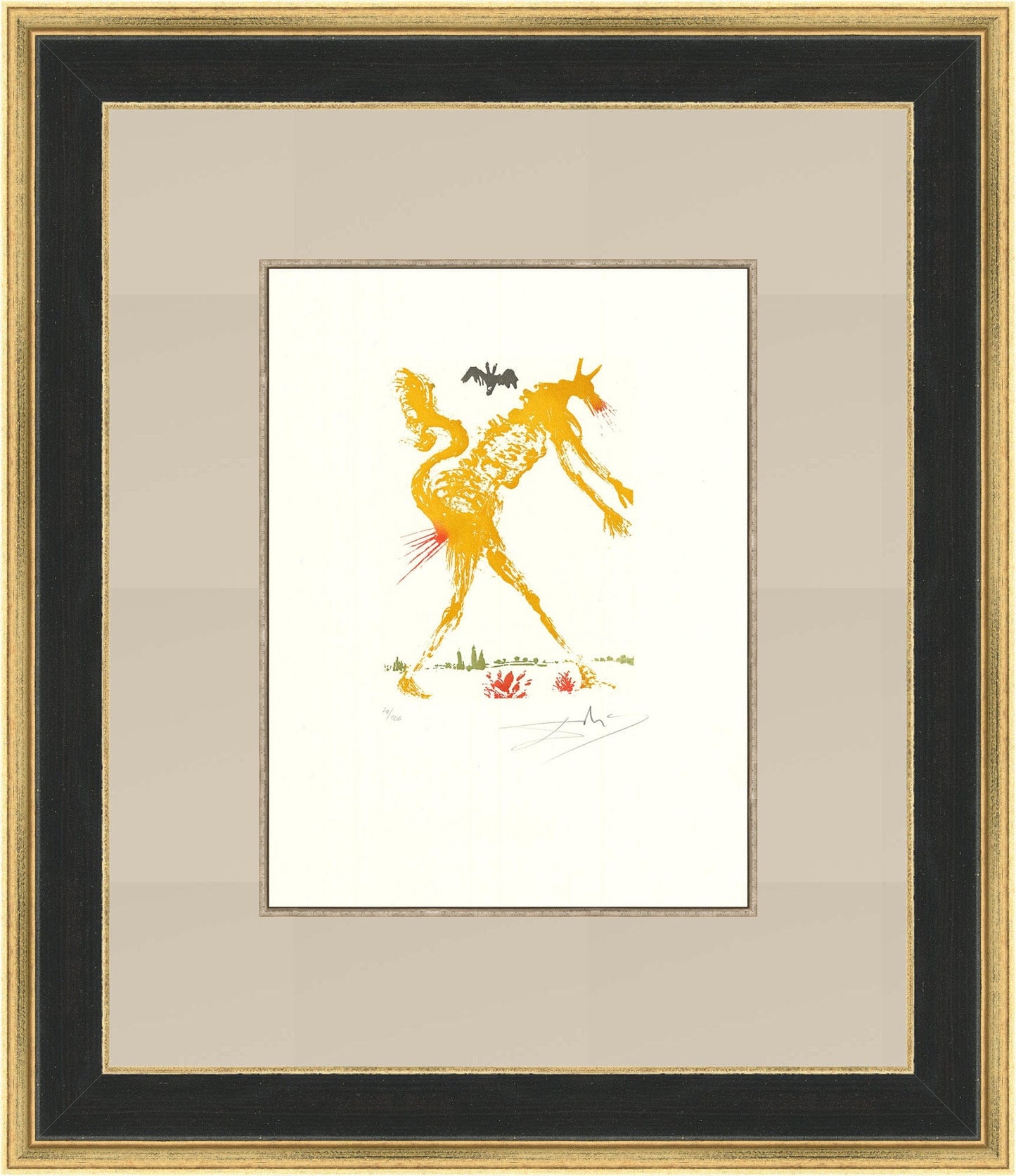 Salvador Dali - Pride from the Eight Deadly Sins Portfolio Art G S Pawn