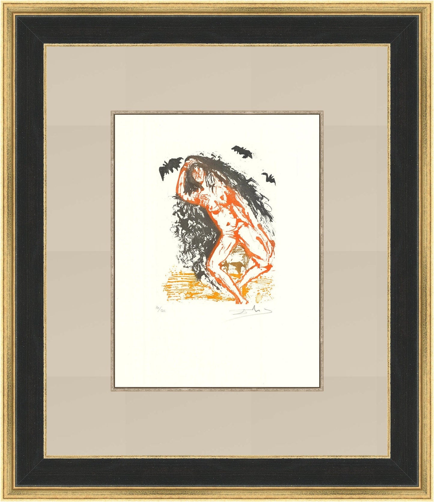 Salvador Dali - Sloth from the Eight Deadly Sins Portfolio Art G S Pawn