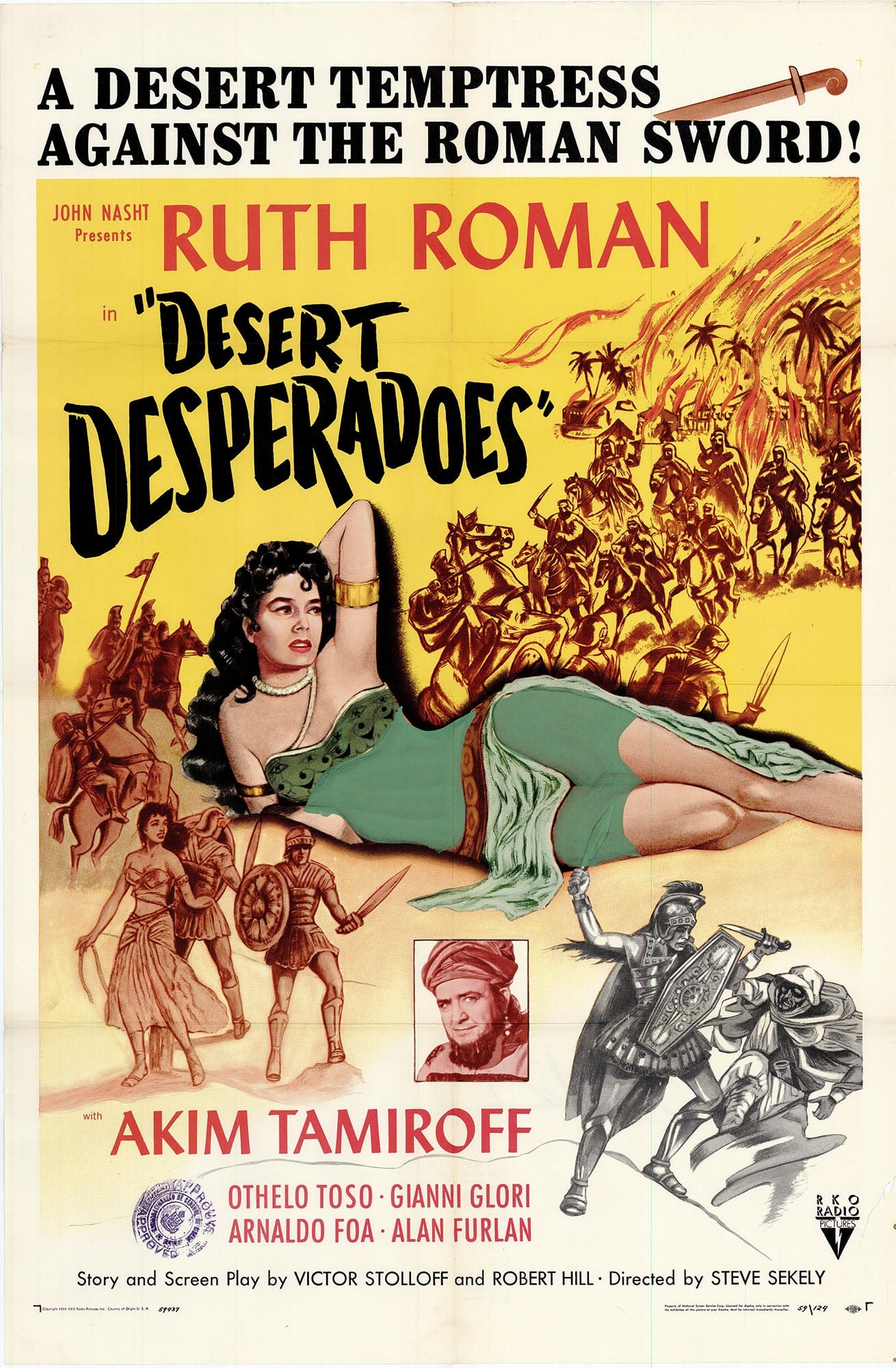 Desert Desperados: Original One Sheet Movie Poster, 1959 Art G S Pawn