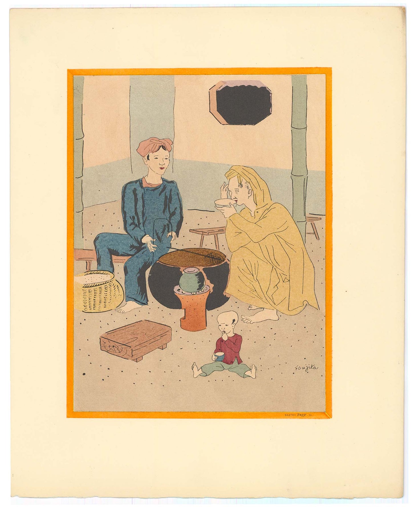 Léonard Tsuguharu Foujita; A Pleasant Lunch Art G S Pawn