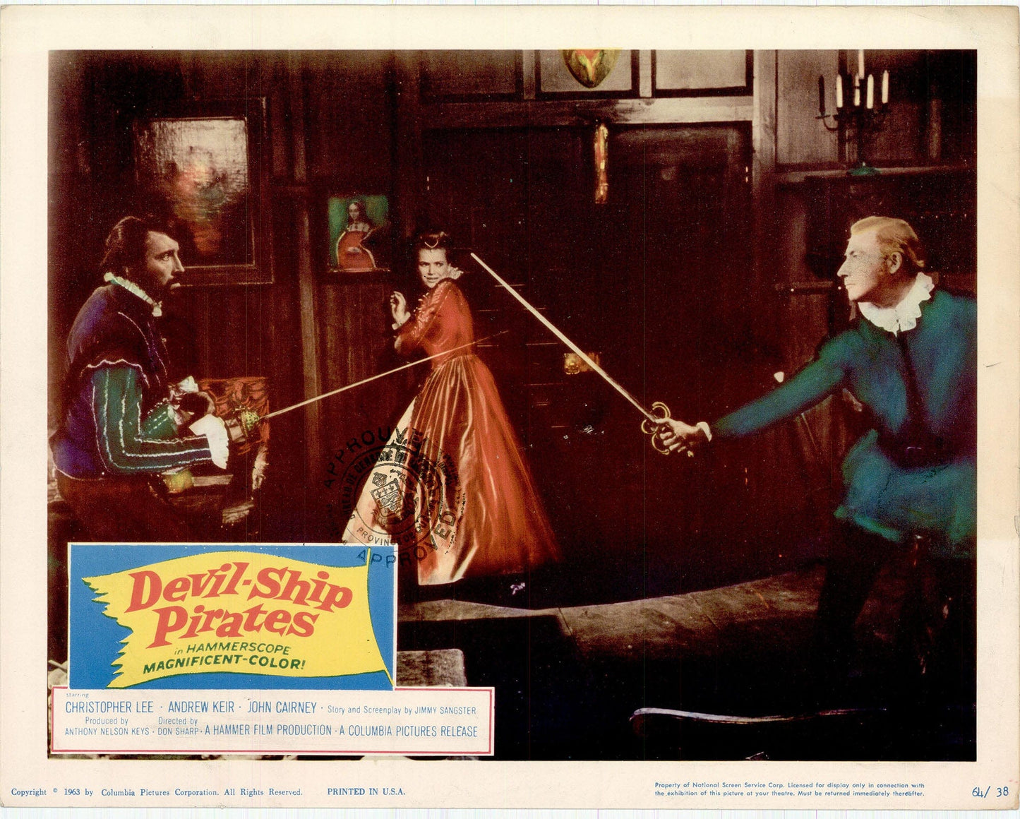 Devil-Ship Pirates: Original Lobby Card Bundle, 1964 Art G S Pawn