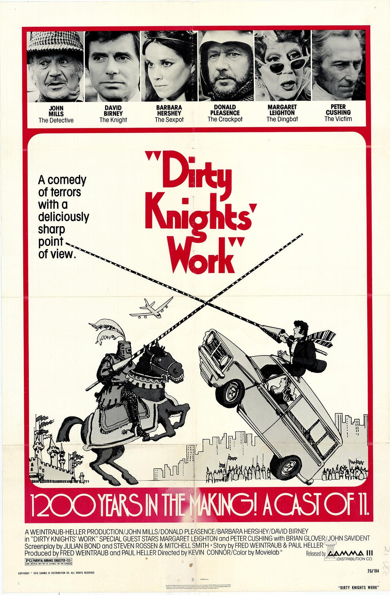 Dirty Knights Work(British): Original One Sheet Movie Poster, 1976 Art G S Pawn