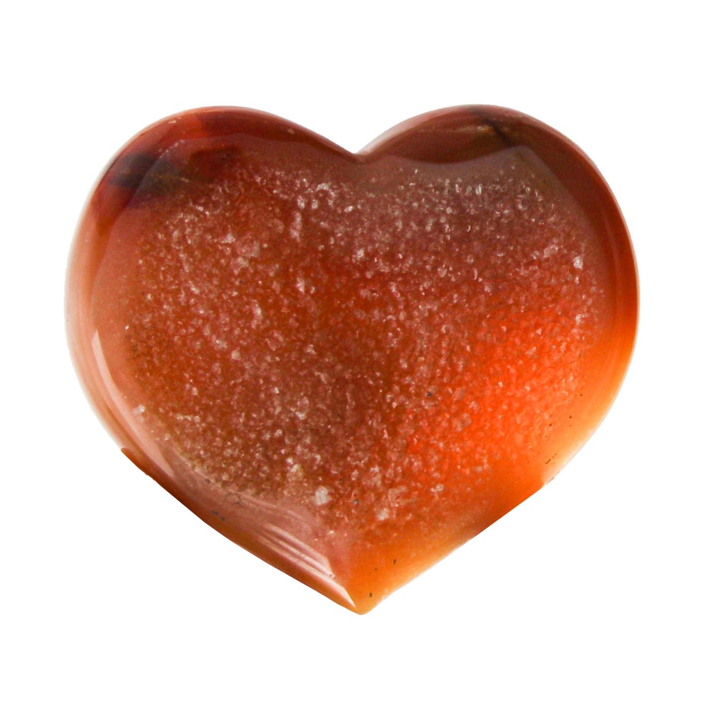 Citrine Druzy Agate Heart Gold & Silver Pawn Shop