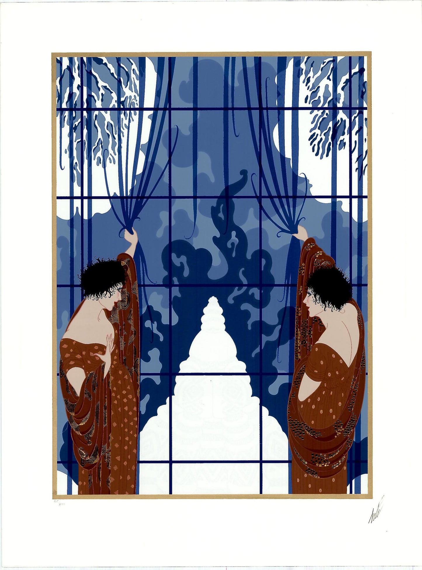 Erte - Winter's Arrival Art Gold & Silver Pawn Shop