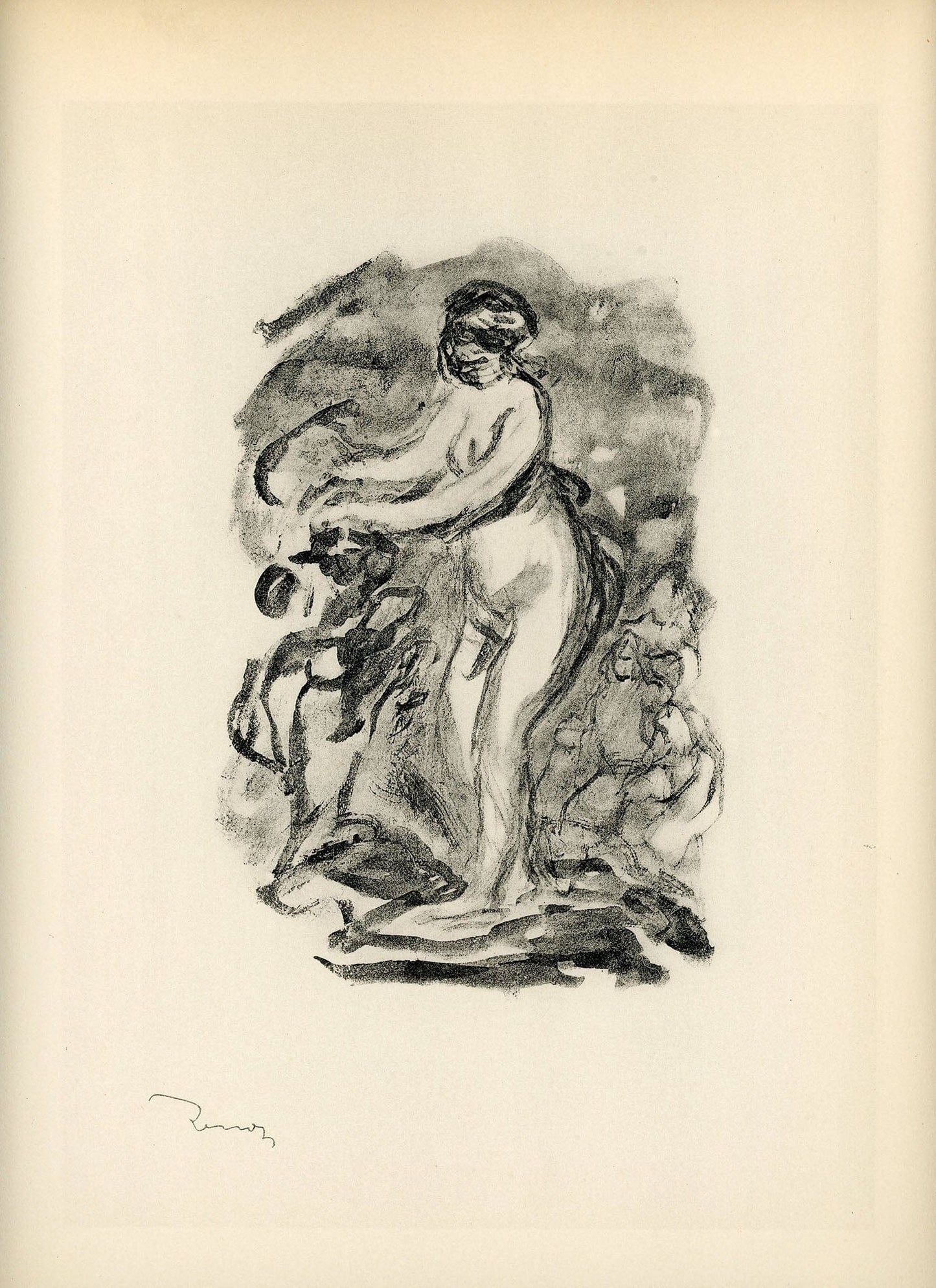 After Renoir - Femme au cep de Vigne II Art G S Pawn