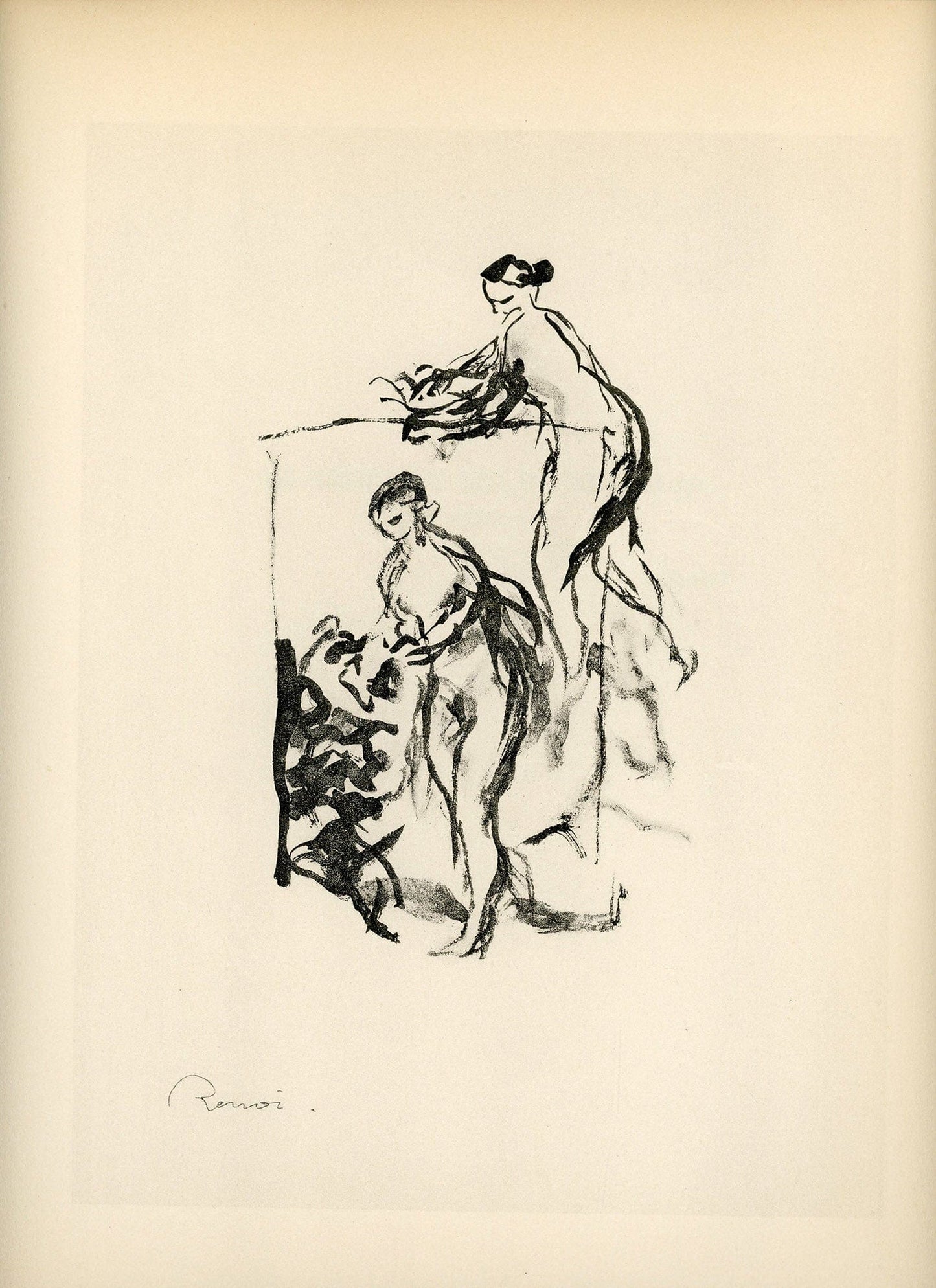 After Renoir - Femme au cep de Vigne IV Art G S Pawn