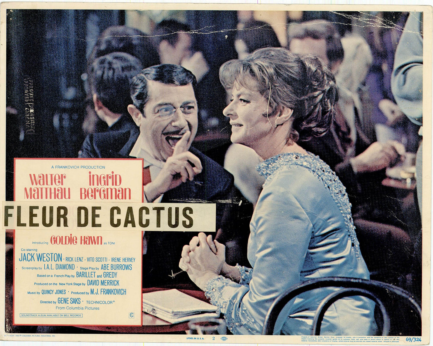 Cactus Flower: Original Lobby Card Bundle, 1969 Art G S Pawn