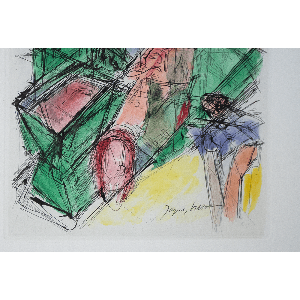 Jacques Villon; Les Peintres Mes Amis - Passage d'un chariot Art G S Pawn