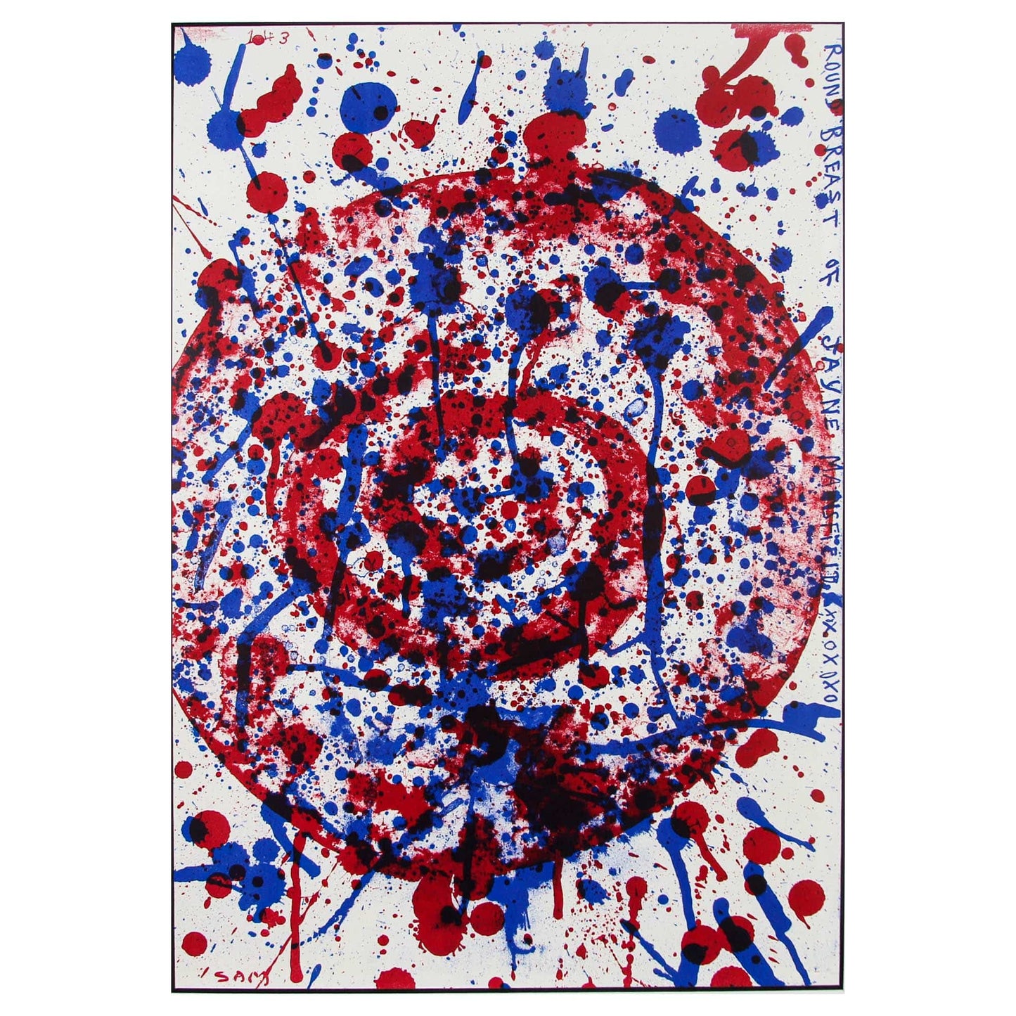 Sam Francis; Round Breast of Jayne Mansfield Art Gold & Silver Pawn Shop