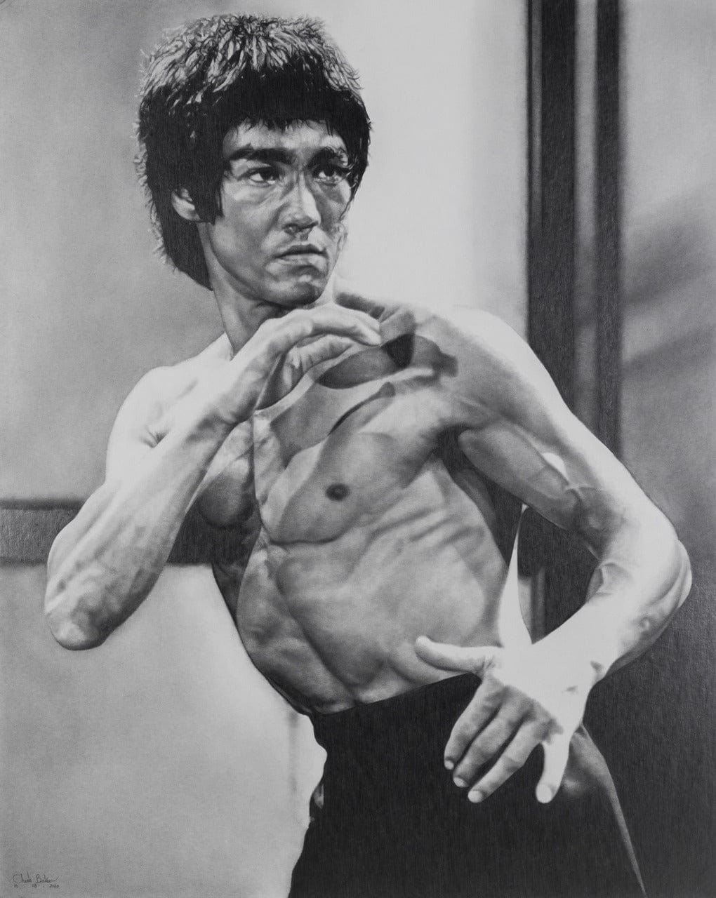Chris Baker; Bruce Lee Art G S Pawn