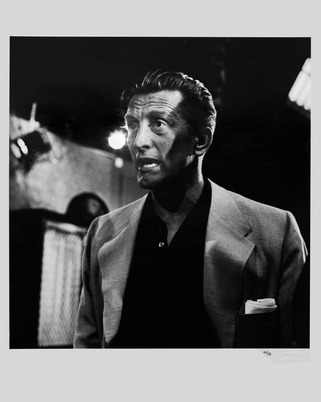 Frank Worth; Kirk Douglas On Set Of The Jack Benny Show Art G S Pawn