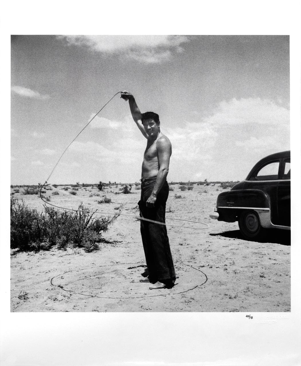 Frank Worth; Rock Hudson with Lasso Art G S Pawn