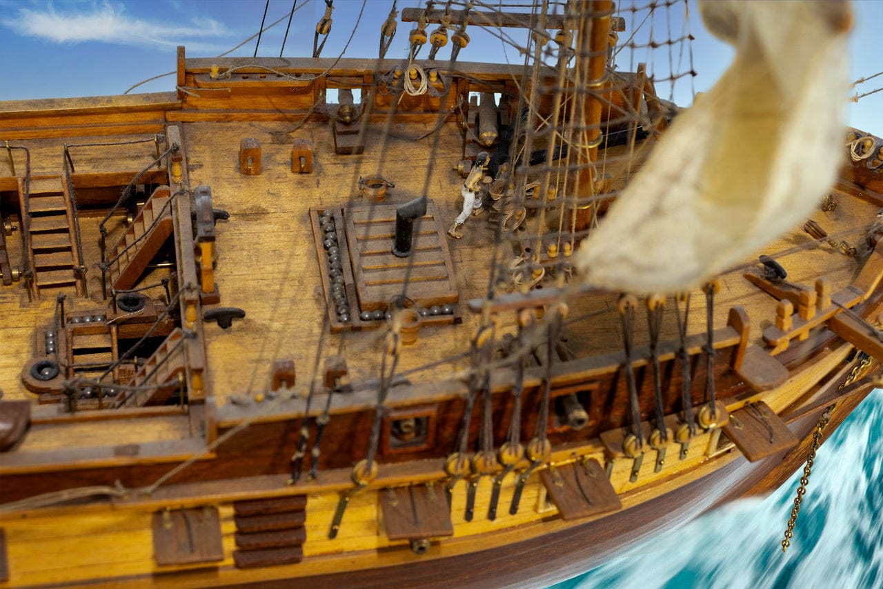 U.S Constellation Model Boat G S Pawn