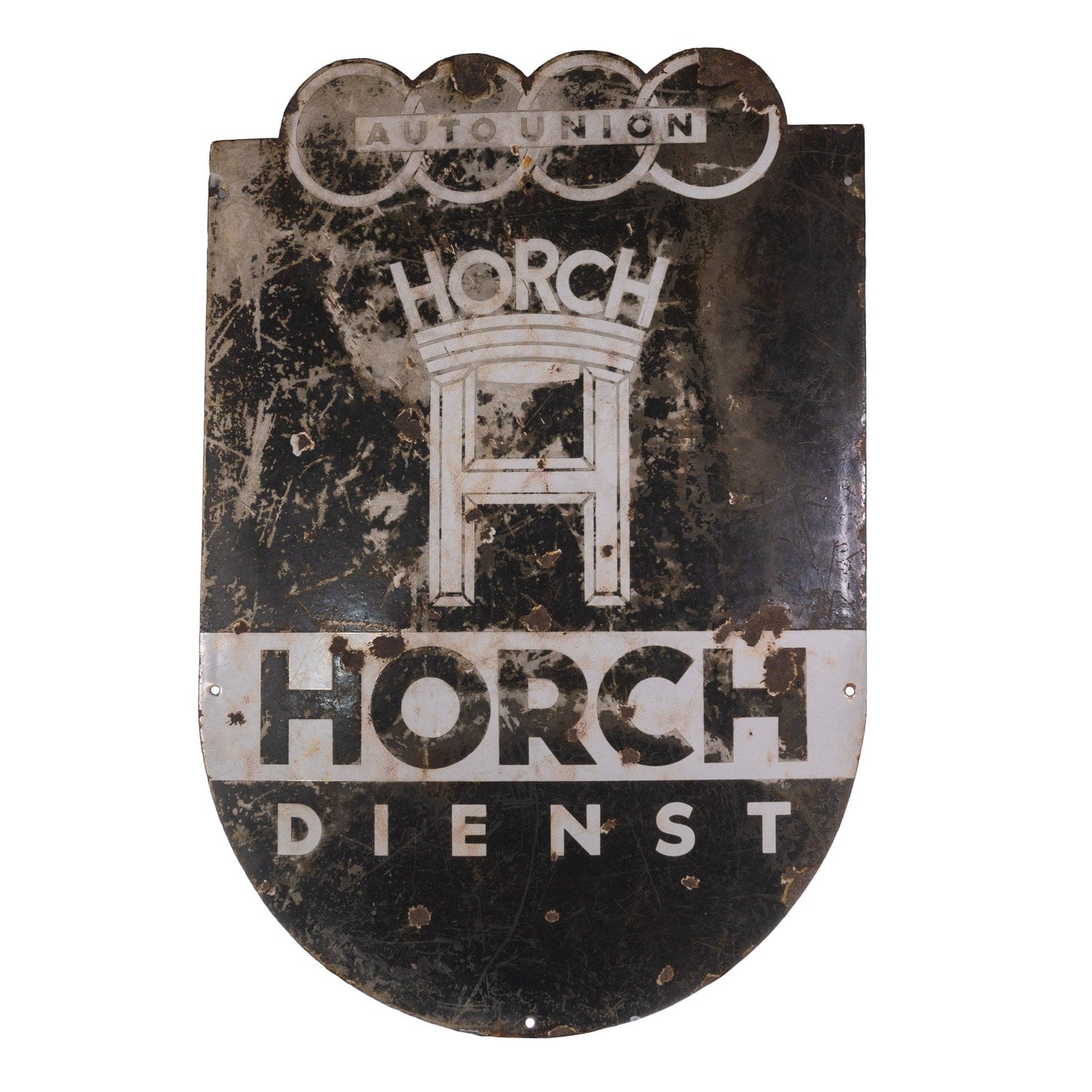 Auto-Union (AUDI) Horch Vintage Metal Sign Gold & Silver Pawn Shop
