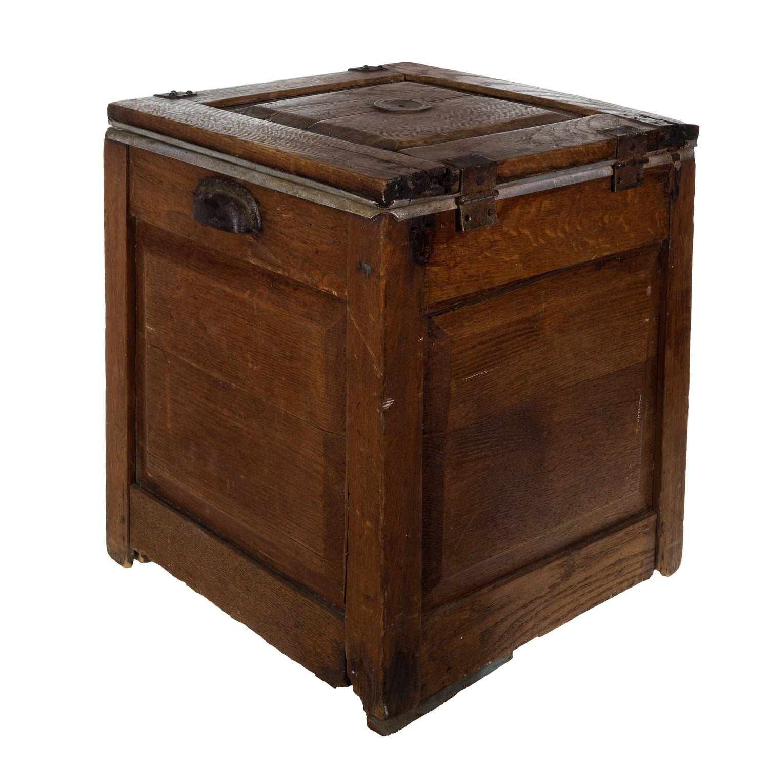 1860 Wooden Ice Box ZOOM