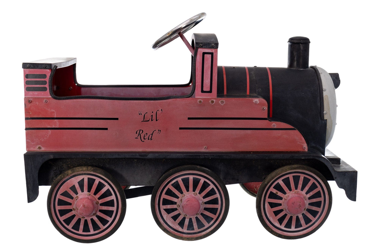 Antique Toy; Lil Red Train Side View