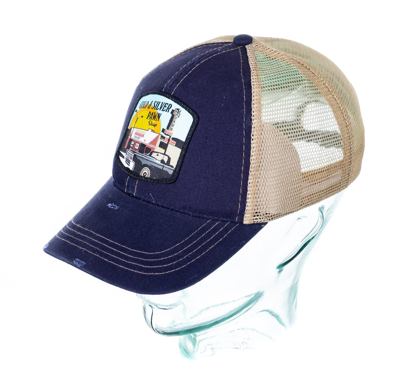 Gold & Silver Pawn Shop Adjustable Two-Tone Truckers Hat Side Front