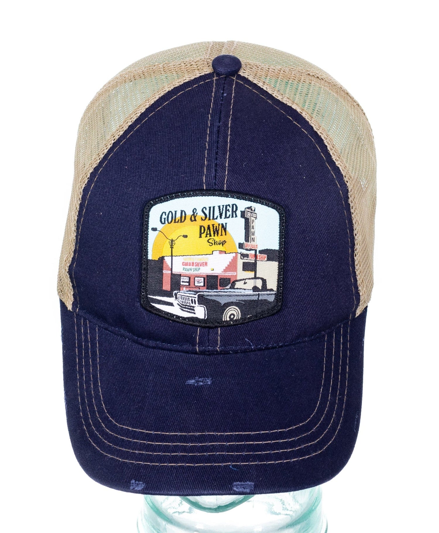 Gold & Silver Pawn Shop Adjustable Two-Tone Truckers Hat ZOOM 