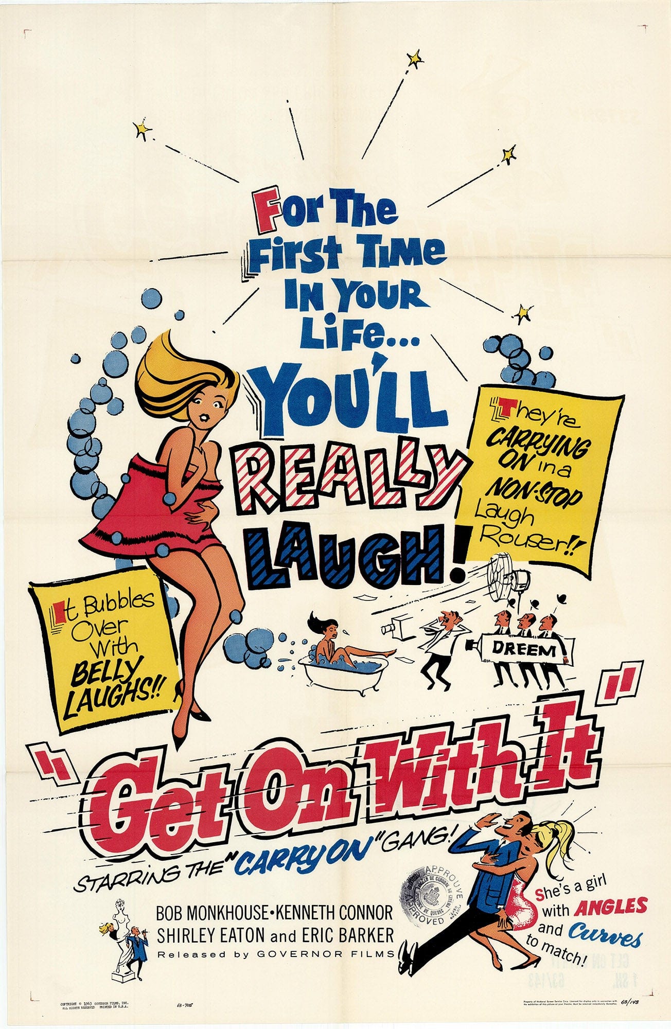 Get on With It: Original One Sheet Movie Poster, 1963 Art G S Pawn