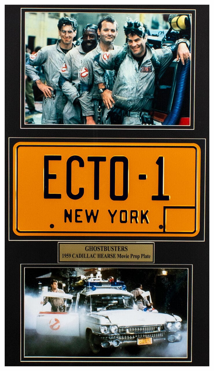"Ghostbusters" Movie Memorabilia - Ghostmobile License Plate G S Pawn