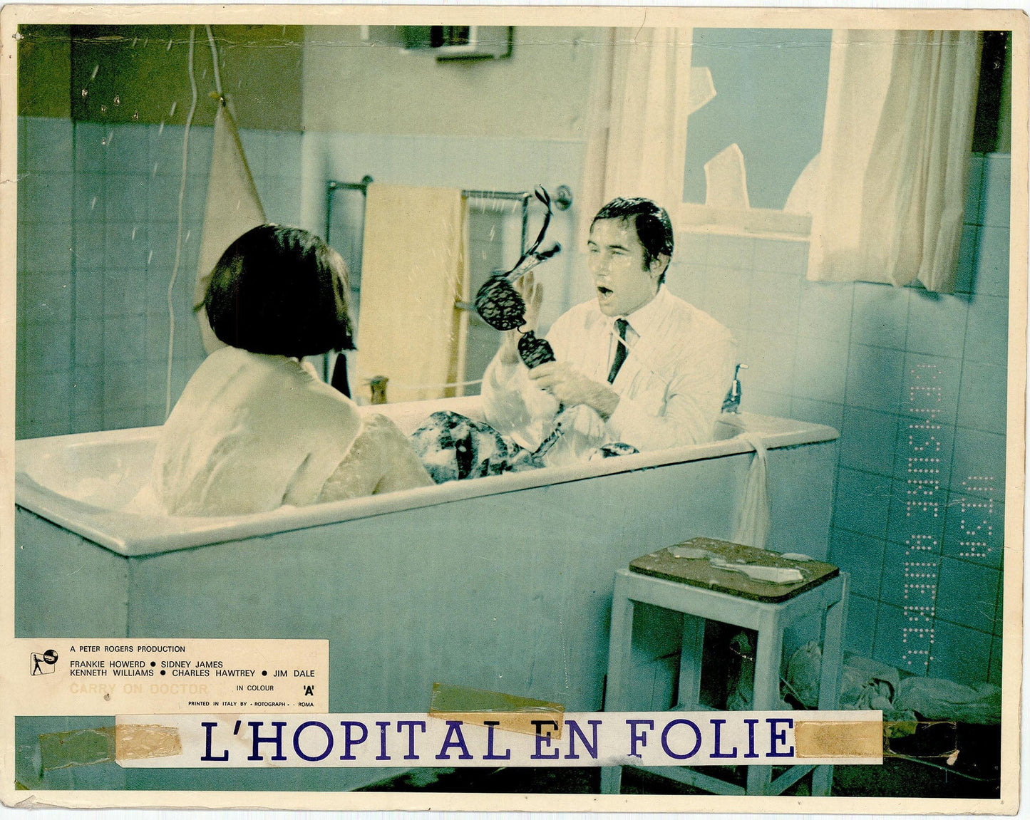 Carry on Doctor: Original Lobby Card Bundle, 1967 Art G S Pawn