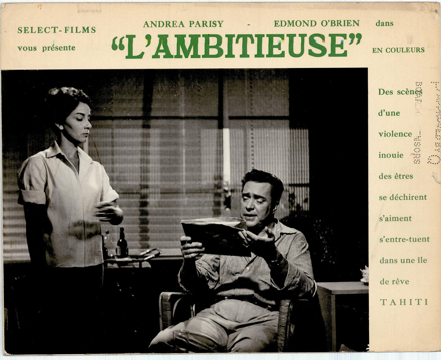 L'Ambitieuse Movie: Original Lobby Card Bundle, 1959 Art G S Pawn