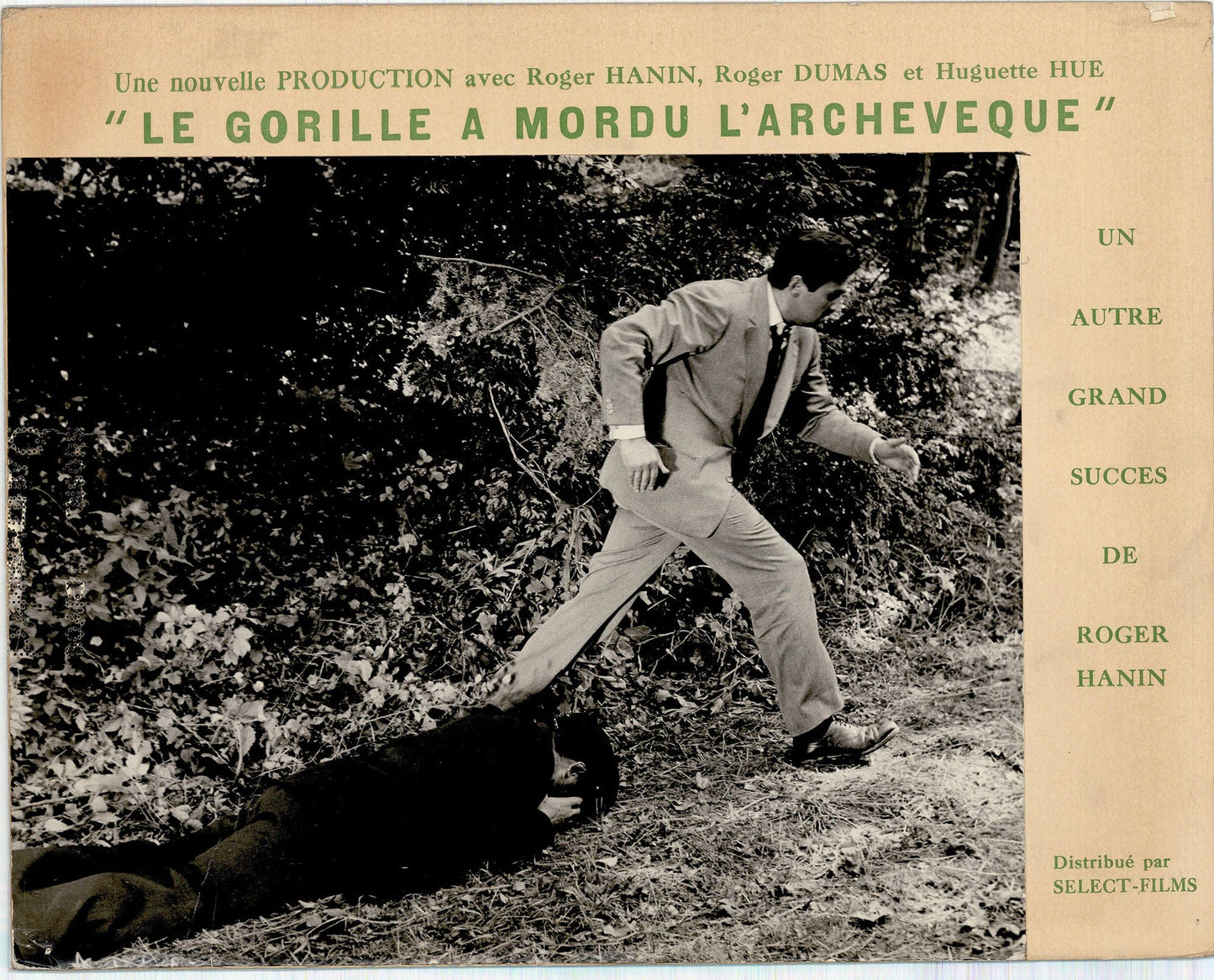 Le Gorille a Mordu L'Archeveque: Original Lobby Card Bundle, 1962 Art G S Pawn
