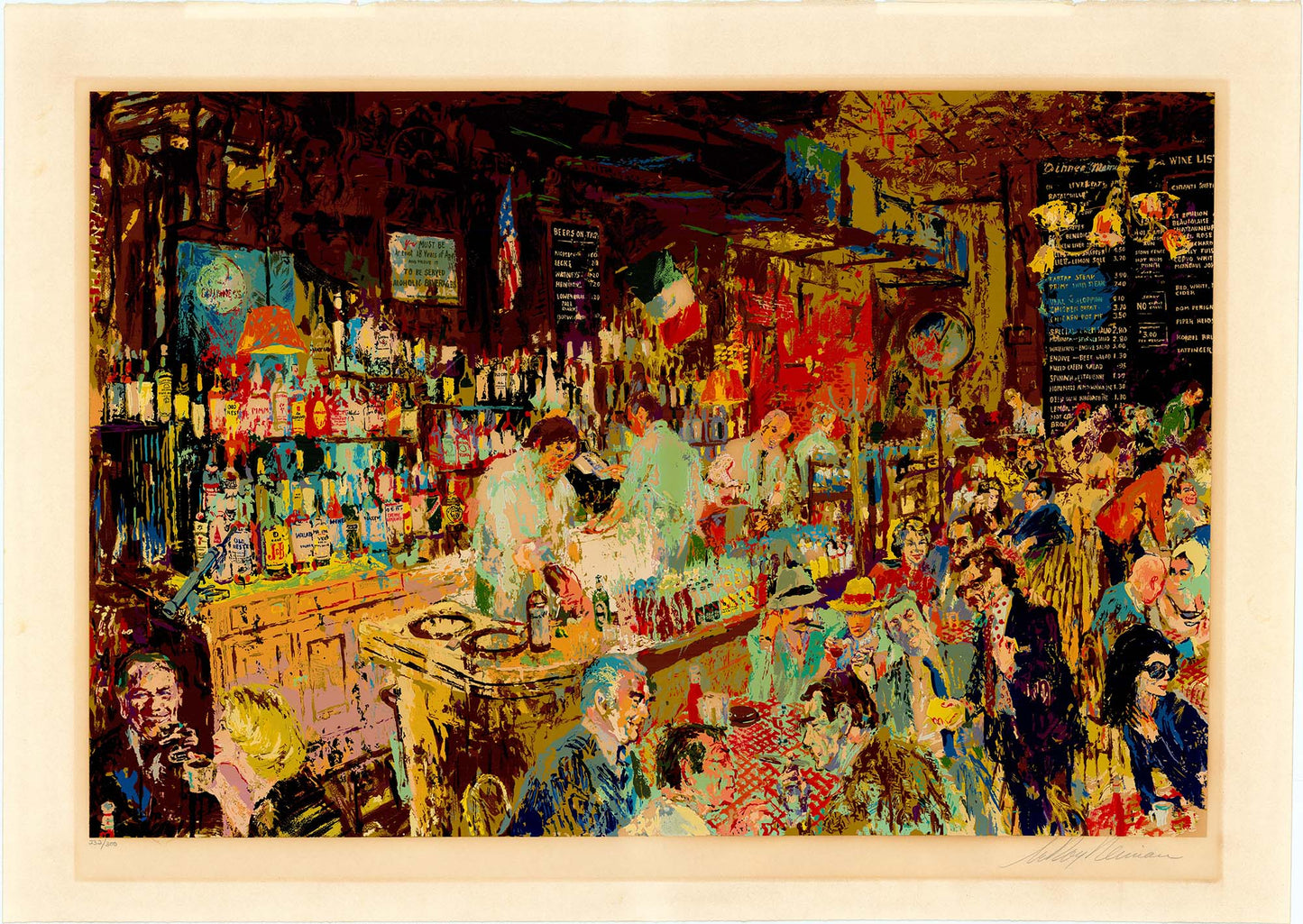 LeRoy Neiman - PJ Clark's Bar Art G S Pawn