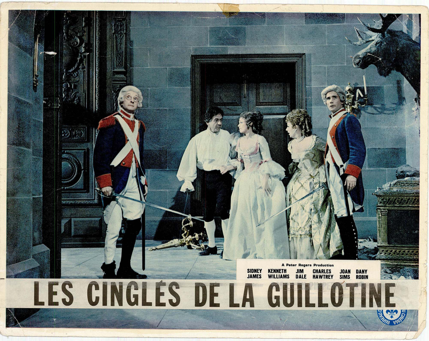 Les Cingles de la Guillotine: Original Lobby Card Bundle, 1967 Movie Lobby Card Art G S Pawn