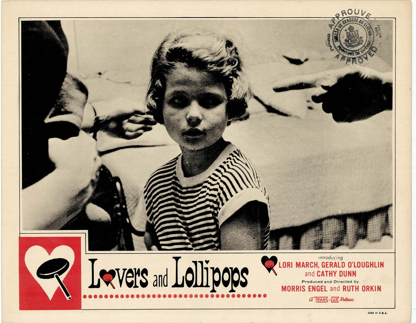Lovers and Lollipops: Original Lobby Card Bundle, 1956 Art G S Pawn
