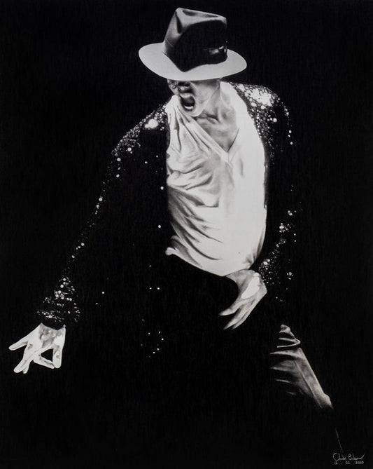 Michael Jackson Black & White Portrait