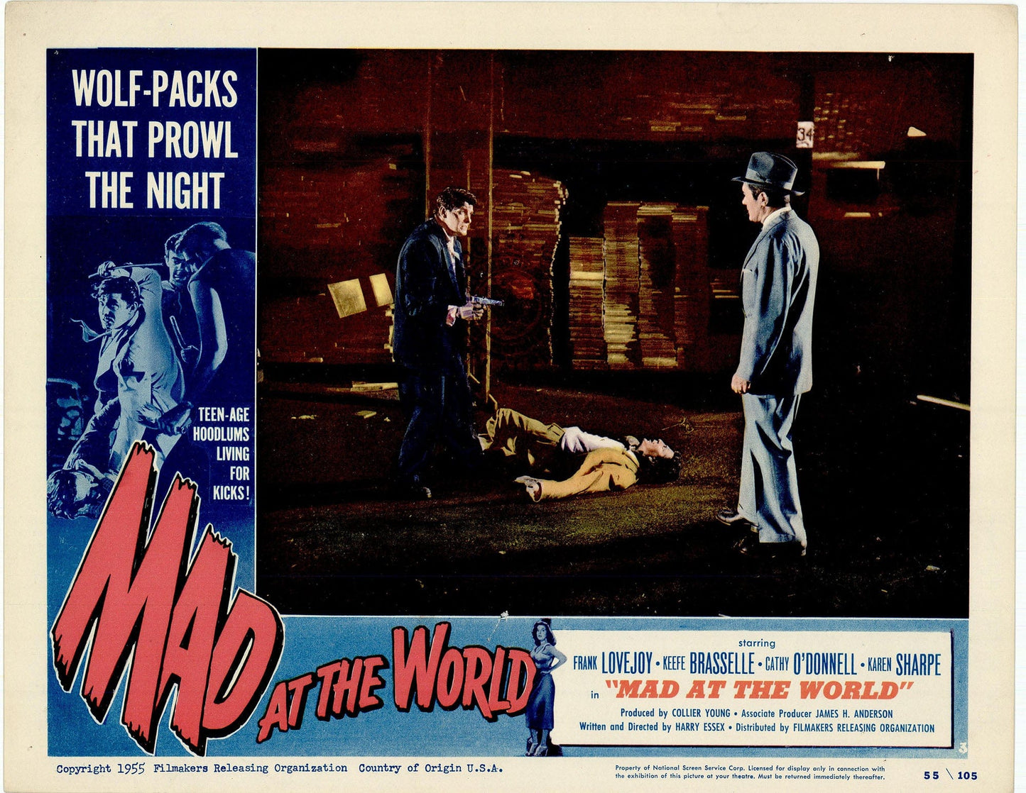 Mad at the World: Original Lobby Card Bundle, 1955 Art G S Pawn
