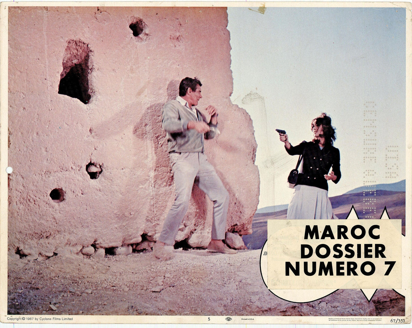 Maroc 7: Original Lobby Card Bundle, 1967 Art G S Pawn