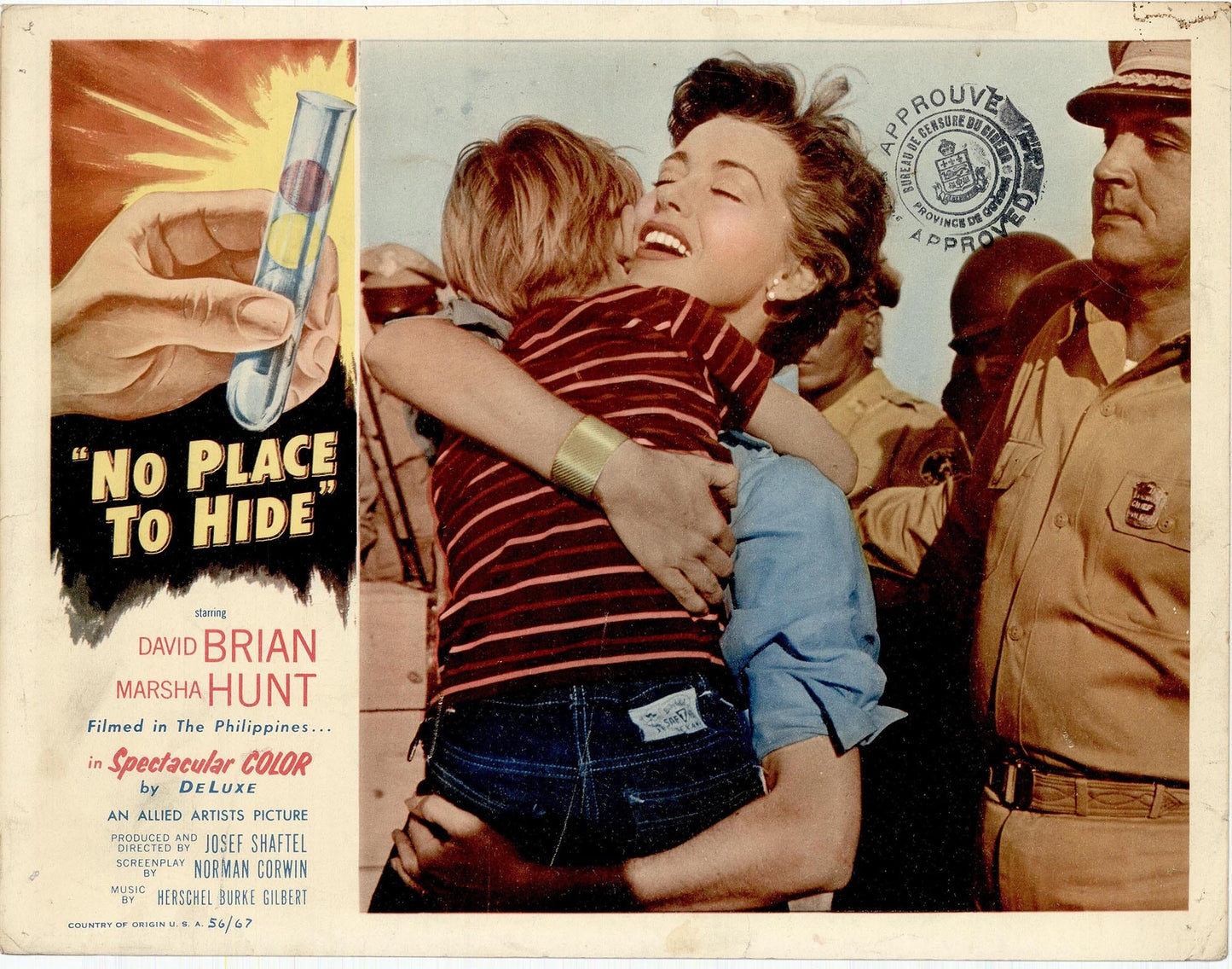 No Place to Hide: Original Lobby Card Bundle, 1956 Art G S Pawn